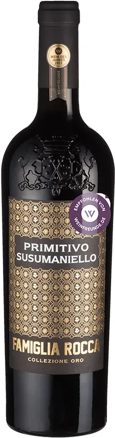 Famiglia Rocca Primitivo Susumaniello Collezione Oro - 2022 - Angelo Rocca - Italienischer Rotwein