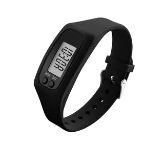 IRON JF Aktivitätstracker Armband, Schrittzähler ohne app und Handy kein Bluetooth Pedometer Fitness Uhr Schrittzähler Sportuhr Band Fitness Tracker (Color : Schwarz, Size : 24 * 3)