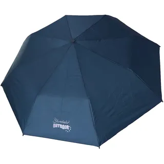 Sterntaler Kinder Unisex Regenschirm Kinder Taschenschirm uni - Kinderschirm, Schultaschenschirm, mit reflektierendem Logo - marine