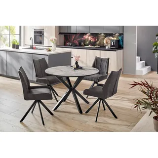 Jockenhöfer Esstisch ONTARIO ø, grau