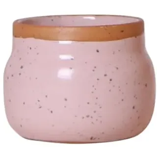 exotenherz Übertopf Vintage Bowl - Keramik im Vintage-Look - rosa - passend für 6cm Töpfe