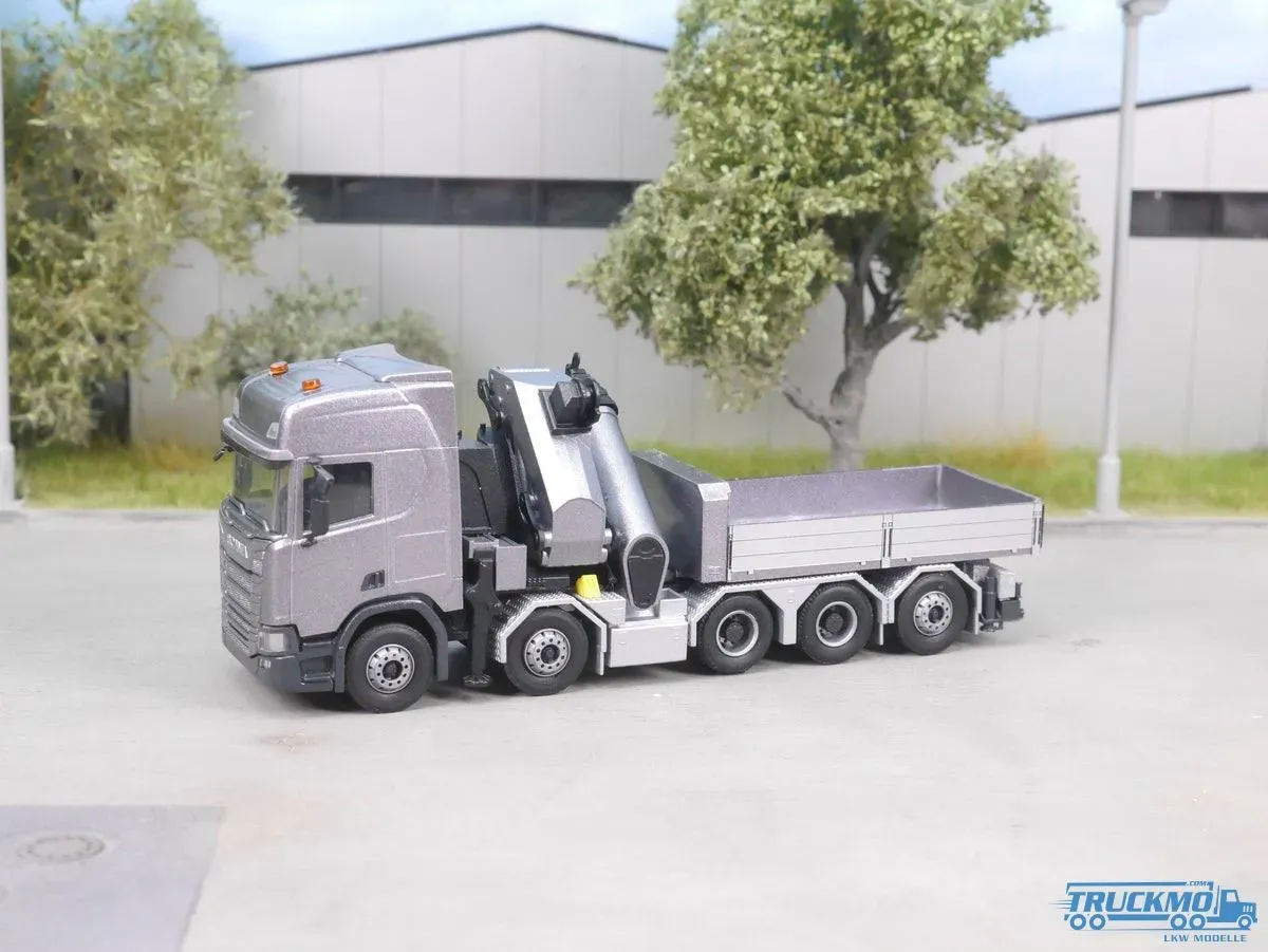 Elbe-Modell Bausatz 5achser Kran-LKW ohne Kabine mit Pritsche und neuem Ladekran EM219