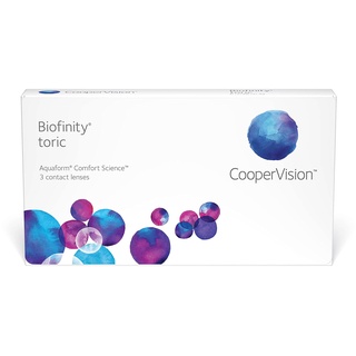 Biofinity Toric 3 St. / 8.70 BC / 14.50 DIA / +1.25 DPT / -1.75 CYL / 160° AX