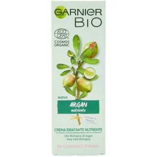 Garnier Bio-Argan-Gesichtscreme für natürliches Gesicht, feuchtigkeitsspendend und pflegend, Argan-Formel, für trockene oder empfindliche Haut, 50 ml, 1 Stück