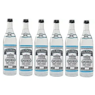 6 Flaschen Helenas Ouzo Griechischer a 0,7l Anis 37,5 %
