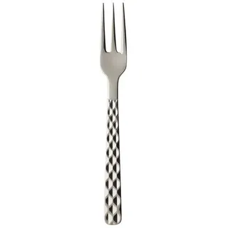 Villeroy & Boch Boston Kuchengabel 6 Stück Nr. 1265260190 und 4er Set EKM Living Edelstahl Strohhalme