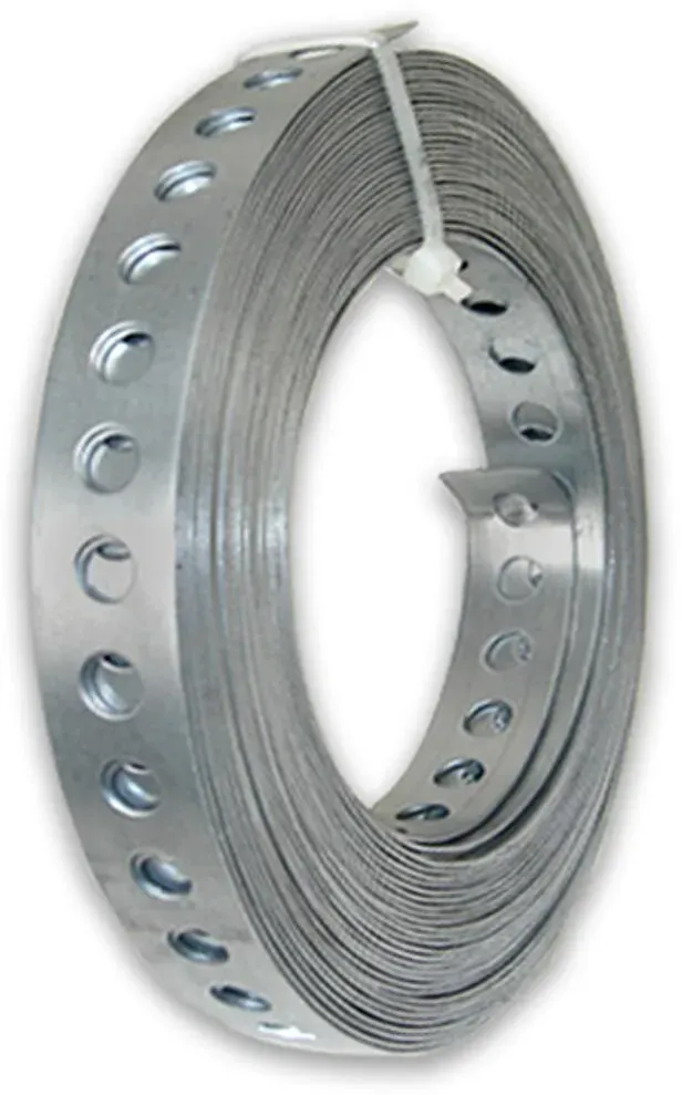 10m Lochband - Monatgeband Stahl verzinkt, verschiedene Varianten (Ausführung: B=12mm - 5mm Lochgröße)