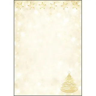 SIGEL DP083 Briefpapier Weihnachten "Graceful Christmas", A4, 100 Blatt, aus nachhaltigem Papier, Weihnachtsbriefpapier, für Weihnachtspost, Angebote, Einladung, Menükarte