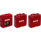 RODE Wireless GO Gen 3 Mikrofon, rot, digitales 2-Kanal-Drahtlos-Mikrofonsystem