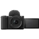 SONY Alpha ZV-E10 II KIT mit 16–50 mm F 3.5–5.6 Powerzoom-Kit-Objektiv Spiegellose APS-C-Kamera, 7,5 cm Display Touchscreen, WLAN