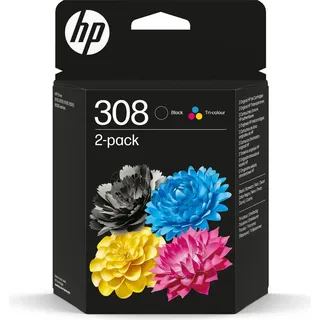 HP 308 schwarz + CMY