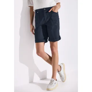 STREET ONE Bermudas »Style Yulius«, Sommerhose mit Turn-Up, blau