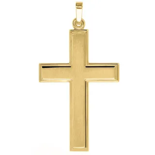 My Gold Kreuzanhänger Herren Kreuz Anhänger Gold 375 (9 Karat) - Bologna (Set, 1-tlg., inkl. Schmuckbox), Geschenke goldfarben
