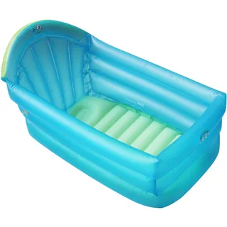 Aufblasbarer Pool, auslaufsicheres aufblasbares PVC-Kinderbecken, isoliertes aufblasbares Becken mit Rückenlehne, faltbares Schwimmbecken für Kinder, Baby, Kleinkindergarten, Hinterhof, aufblasba