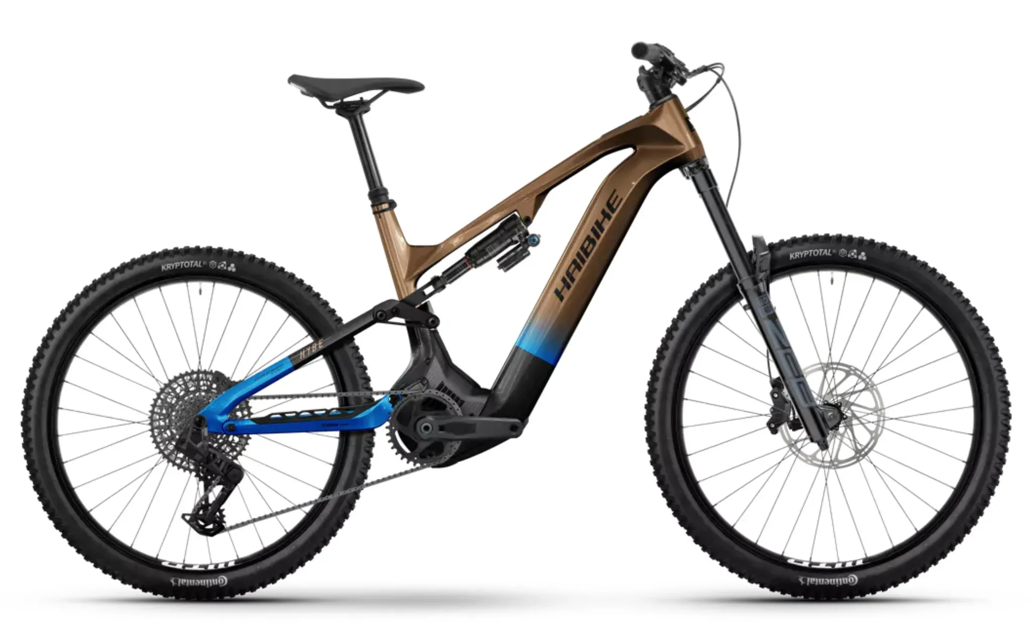 Haibike HYBE CF 9 Performance CX 800 Wh - S - bronze / azure / black - glossy