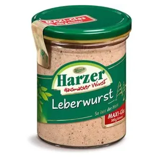 Harzer Wurstkonserve Leberwurst, Schweinefleisch, 300 g