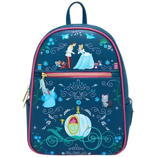 Loungefly Disney Cinderella Storybook Mini-Rucksack, mehrfarbig, Einheitsgröße, bunt, One size - Einheitsgröße