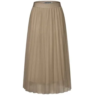 STREET ONE Damen A361722 Plissée Tüll-Rock, Safari Beige, 42