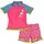 2tlg Badeoutfit Pink 110/116