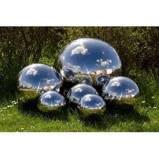 Köhko Gartenkugel 3-150 cm (Größe 8 cm) poliert aus hochwertigem Edelstahl Dekokugel Gr. 8 cm