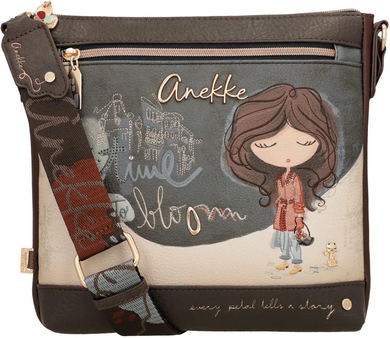 Anekke Damen Schultertasche Tulip multicolour