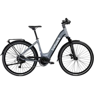 Tretwerk Amber E Bike Damen 28 Zoll Elektrofahrrad 155 - 185 cm Hollandrad anthrazit 48 cm