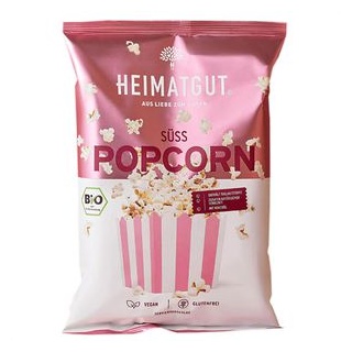 Heimatgut Popcorn mit Kokosöl - Süß bio 90g