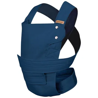 marsupi Classic Babytrage - Neugeborene von der Geburt bis zu 15 kg - Baby Erstaustattung - Klett-Verschluss - Leicht und Kompakt - Ocean S/M