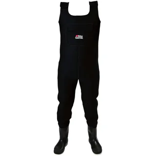 Abu Garcia Neopren-Angelwathose - wasserdichte Wathose mit integrierten Stiefeln und Filzsohlen für maximalen Grip, isoliert und langlebig für Kaltwasserfischen, Waten und Outdoor-Aktivitäten, M 42/43