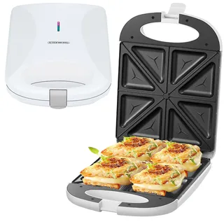 Steinborg Xxl 4er Sandwichmaker Sandwichtoaster Sandwich Maker Waffeleisen Paninitoaster Elektrogrill 1200 Watt 8 Sandwichecken Antihaftbeschichtung