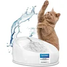 Katzenbrunnen Keramik weiß