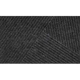 Wash+Dry Fußmatte DUNE Stripes dark grey 45x75 cm innen und außen, waschbar