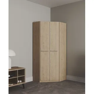 Barcelona Eckschrank 193 x 78 x 78 cm braun