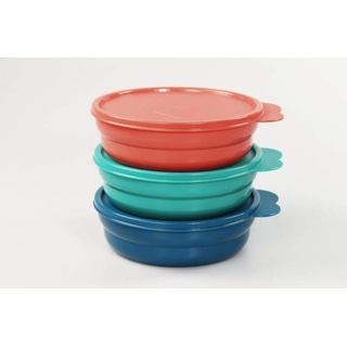 Tupperware Sommer-Drop 550 ml rot+dunkeltürkis+dunkelblau Frische-Drop Schüssel