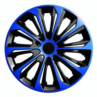 NRM Radkappen STRONG DUO, 16 in Zoll, Radzierblenden für Stahlfelgen Satz 4er 16" blau|schwarz