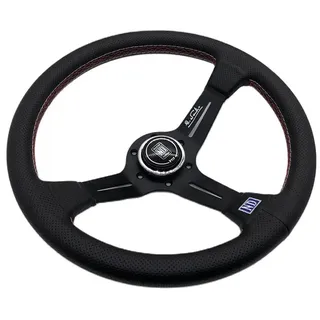 GFDSGRE Steering Wheel 35. 0mm Universelle Klassische Drift-Racing-Lenkrad-Mikrofaser-Lederrallye-Lenkrad mit Sportlenkrad