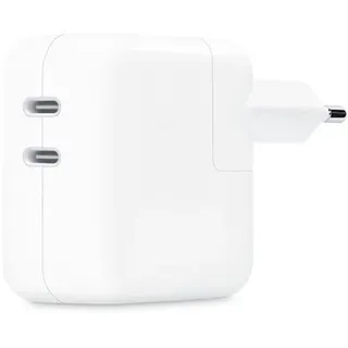 Apple 35W Dual USB-C Port Power Adapter Ladegerät MNWP3ZM/A, für iPhone, iPad, Mac