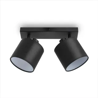 Paco Home Led Pendellampe Wandlampe Deckenlampe Wohnzimmer Esszimmer Schlafzimmer Uni E14 Schwarz - Weiß, Wandleuchte 2xE14 - Paco Home