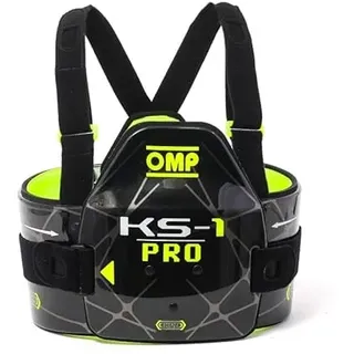 Omp Costilar KS-1 Pro Polsterung, Schwarz/Neongelb, Größe XL, Breite