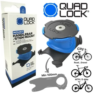 Quad Lock Handy-Halterung QUAD LOCK Bike Mount Fahrrad Vorbau / Lenker Handy halter
