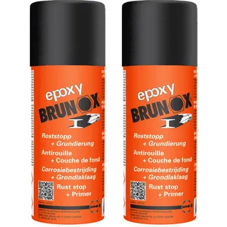 2x Brunox Epoxy 400ml Aerosol Spray