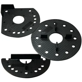Kieslager für Steinplatten, Betonplatten / Terrassenplatten | Halbkreis