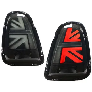 LLCTOOLS Voll LED Rückleuchten für Mini Cooper R56 R57 R58 R59 2007-2013, Smoke