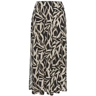 S.Oliver Maxirock Damen schwarz-sand bedruckt Gr.34