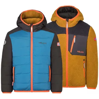Trollkids Wende-Winterjacke "Sandvika" in Blau - 98
