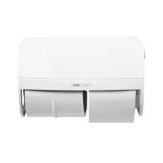 CWS ParadiseLine Toilettenpapierspender Toiletpaper inklusive Panel weiß | Mit (Frontblende),