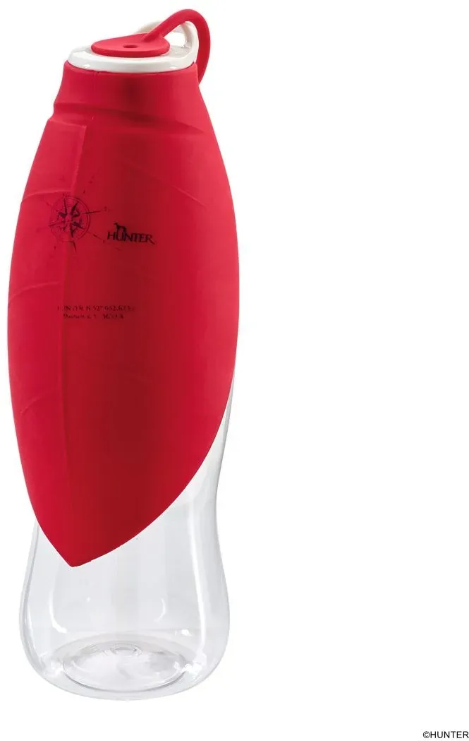 HUNTER Outdoor Trinkflasche mit Silikonnapf List 550 ml, rot