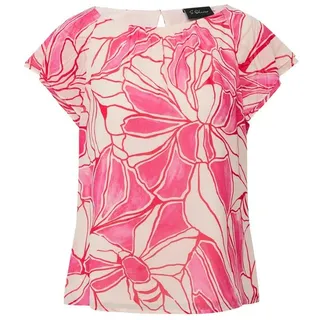 S.Oliver BLACK LABEL Weiche Viskosebluse mit All-Over-Print Puder 40