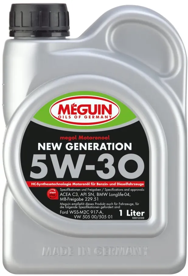 Motoröl Meguin 6512 Meguin megol New Generation SAE 5W-30 Kanister 1 Liter