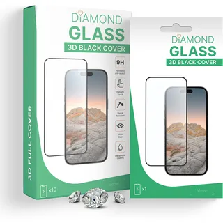 PT line Diamond Glass Anti-Static mit Fingerprint für Google Pixel 9 Pro Fold (3D mit schwarzem Rahmen)
